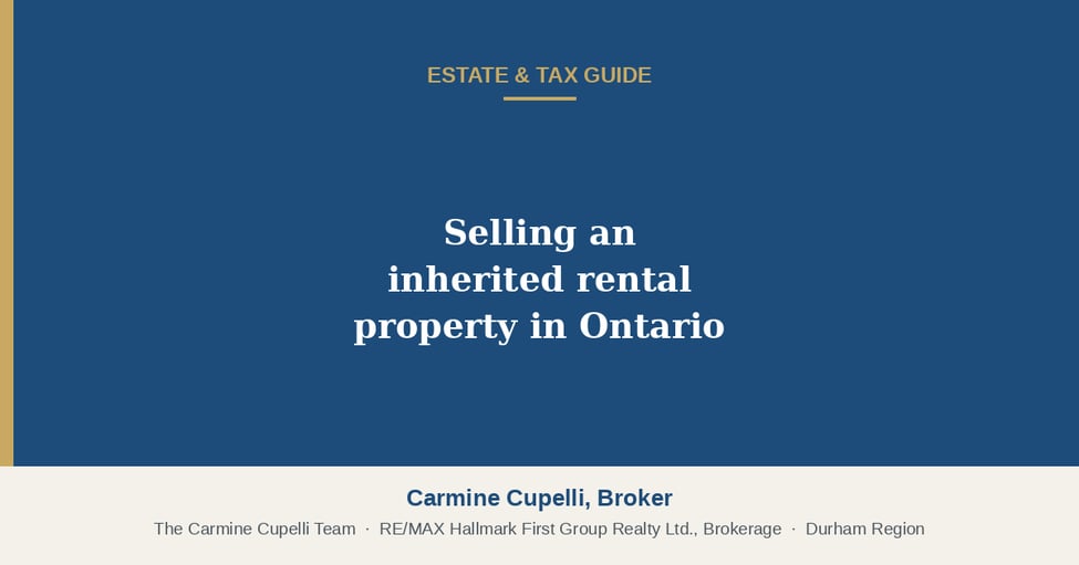 Selling an Inherited Rental Property in Ontario