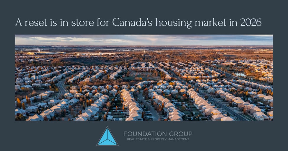 A reset is in store for Canada’s housing market in 2026