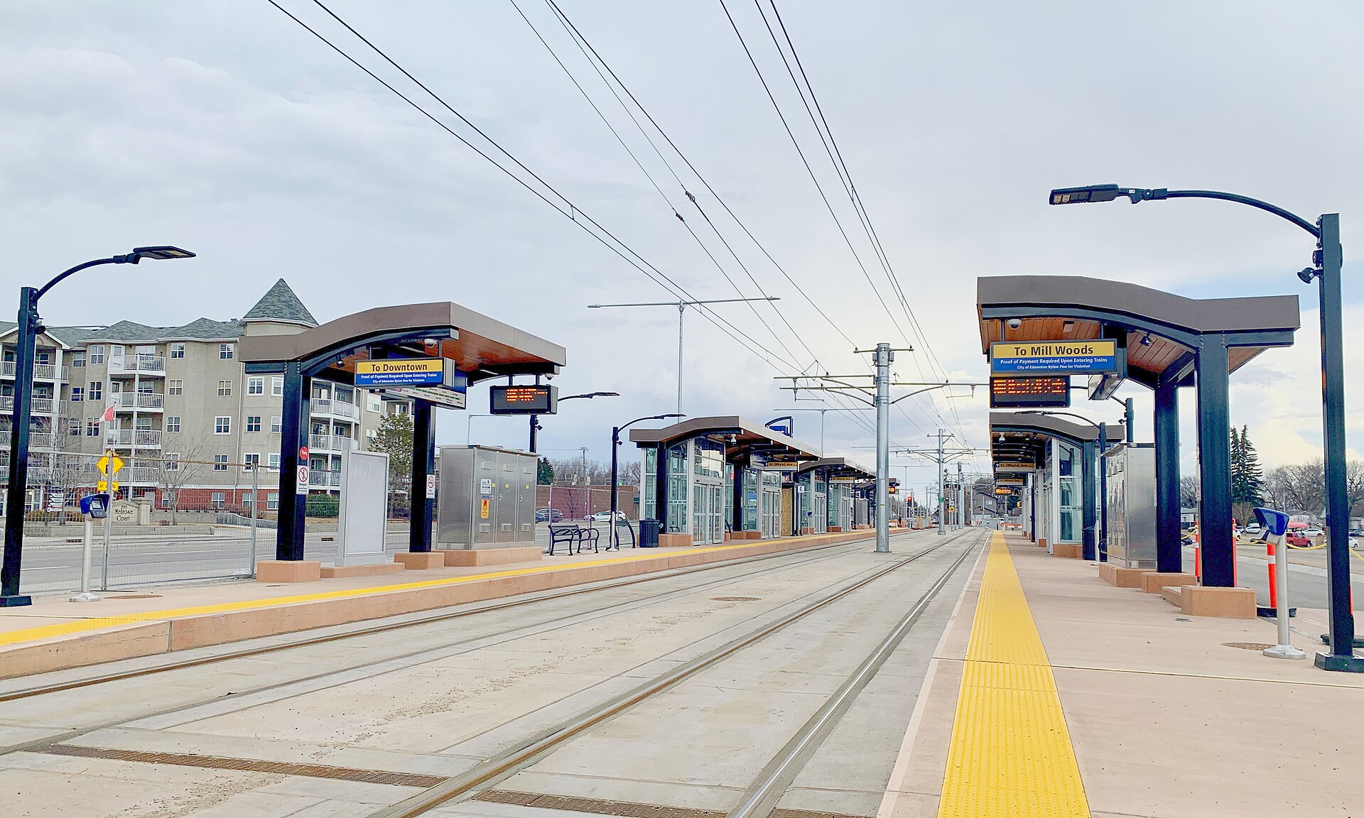 Bonnie Doon LRT stop, Edmonton