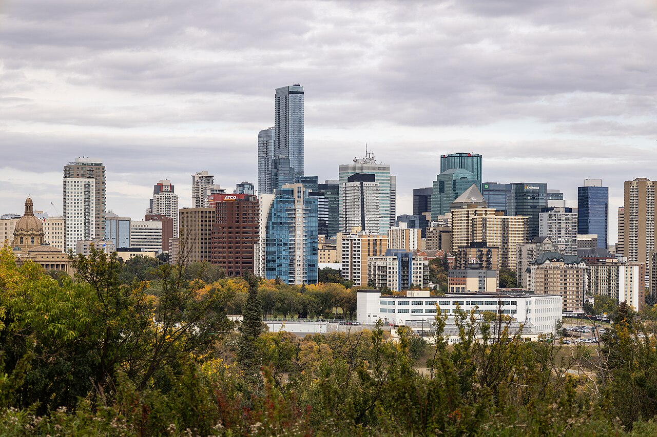Edmonton skyline from Saskatchewan Drive