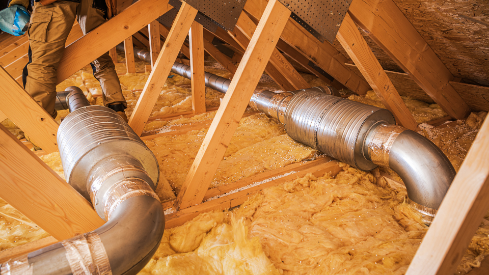 attic insulation during home inspection