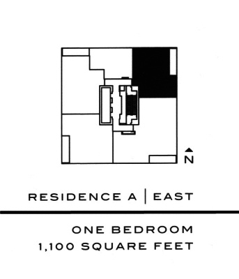 Four Seasons Condos 55 Scollard St Yorkville Annex Toronto Floor Plans Map 1 Bedroom 1100 Square Feet