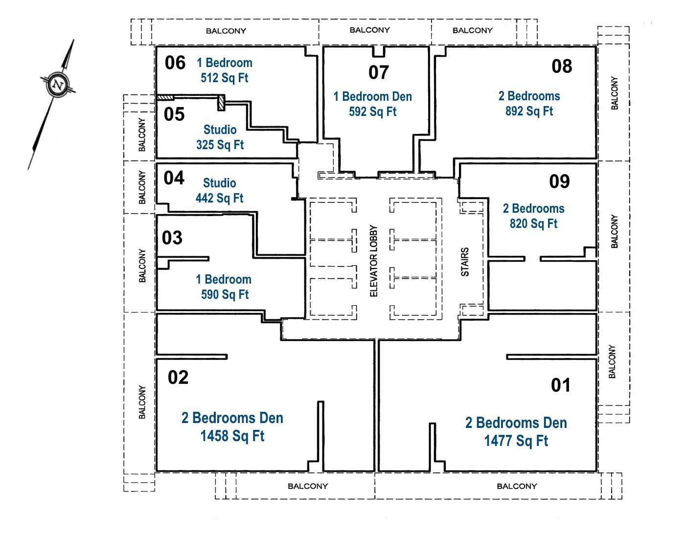 1080 Bay St Toronto U Condos Yorkville Bloor Suite & Penthouse Floor Plans Levels 43 To 55