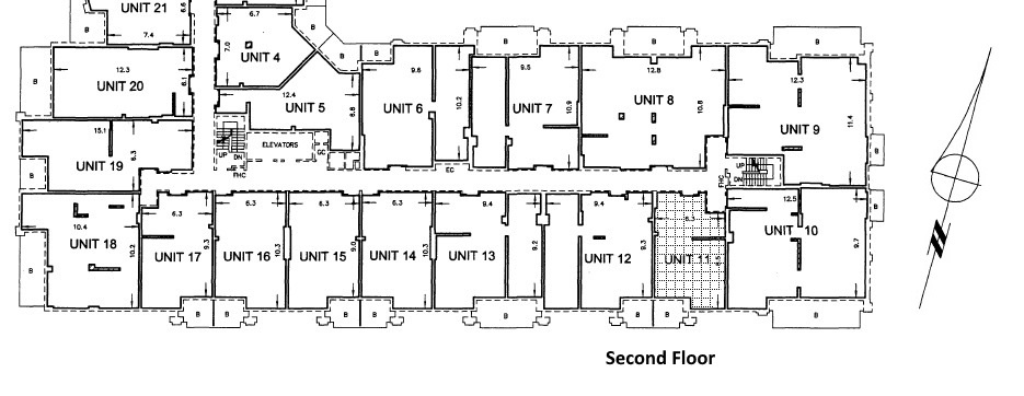 Kilgour Condos Toronto Floor Plans 20 Burkebrook 1 Bedroom Den 681 Sq Ft Site Map Berkshire Layout Levels 2, 3 & 4