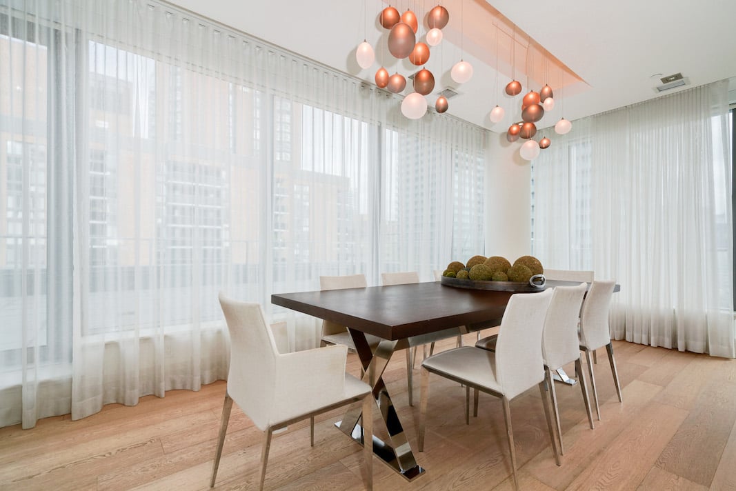 77 Charles St West Yorkville Toronto Luxury Condos Unit 1402 Dining Room