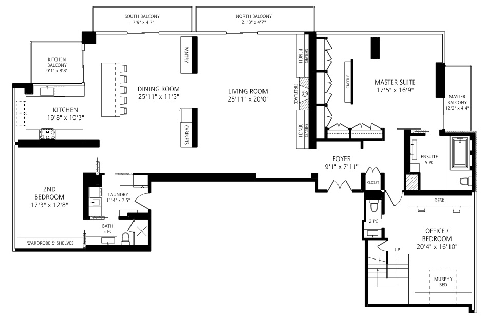 18 Yorkville Ave Toronto Top Floor Penthouse Floor Plans Condos 3061 Sq Ft Plus Private Rooftop Terrace