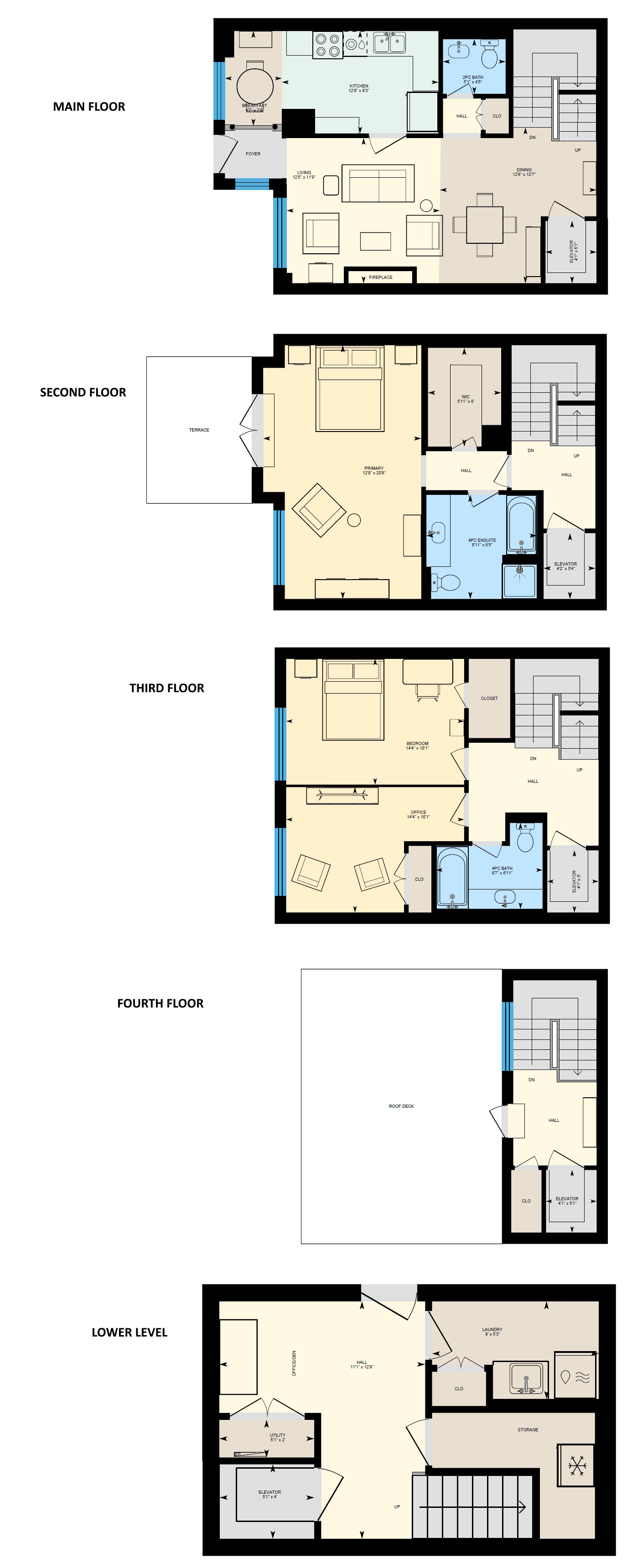 21 Burkebrook 2 Bedroom Floor Plans 1429 Sq Ft Plus 2 Balconies Southwest Exposure Kilgour Estate Condos Toronto