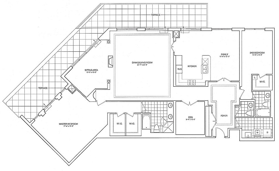 Kilgour Estate Floor Plans Toronto Condos 21 Burkebrook 2 Bedrooms Family Room Den 2476 Sq Ft & Terrace Aberfoyle Layout