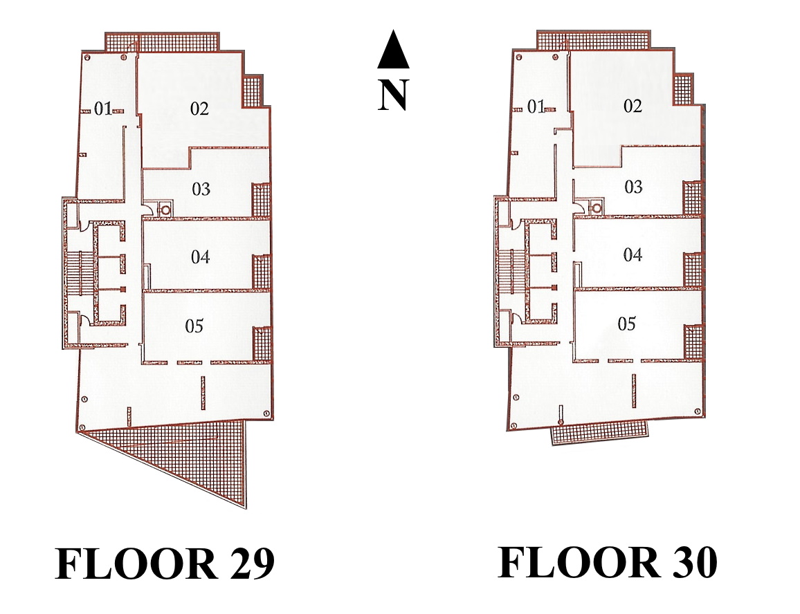 32 Davenport Rd Toronto Lower Penthouse Floor Plans Yorkville Condos Levels 29 & 30