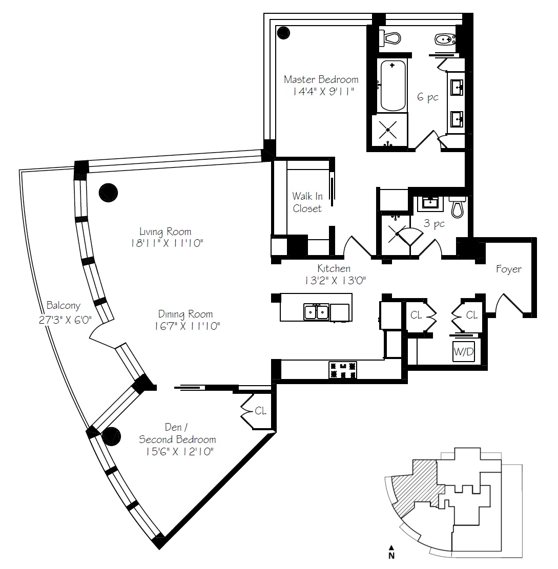 77 Charles St West Toronto Floor Plans 1655 Sq Ft Plus Balcony 2 Bedrooms Yorkville Condos