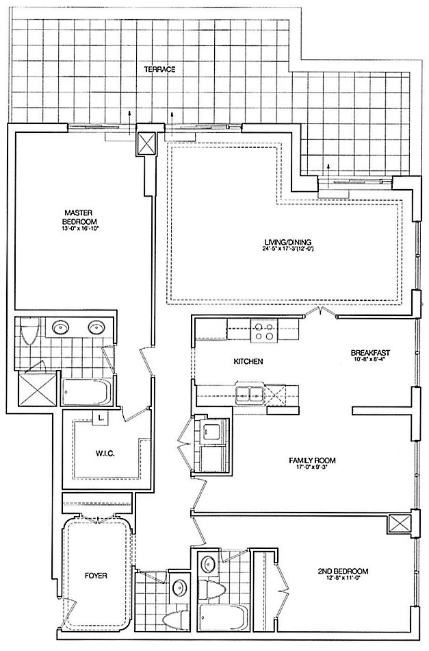 Kilgour Estate Floor Plans Toronto Condos 20 Burkebrook 2 Bedrooms Family Room 1750 Sq Ft Plus Terrace Richmond Layout