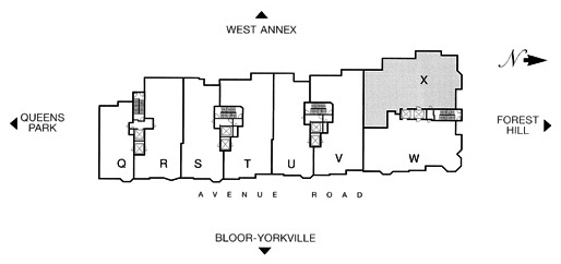 38 Avenue Rd Toronto Floor Plans Prince Arthur Condos Yorkville 3 Bedrooms Library Family Room 2755 Sq Ft Site Map Suite X Layout