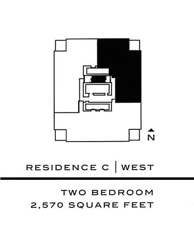 Four Seasons Condos 50 Yorkville Ave Annex Toronto Floor Map 2 Bedrooms Library 2570 Square Feet