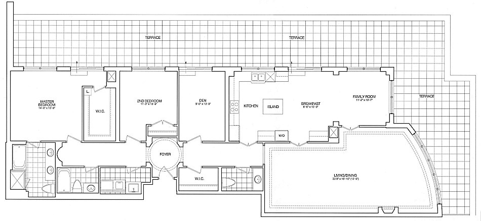 Kilgour Estates Penthouse Floor Plans Toronto Condos 20 Burkebrook 2 Bedrooms Family Room Den 2129 Sq Ft Plus Terrace Rochester Layout 