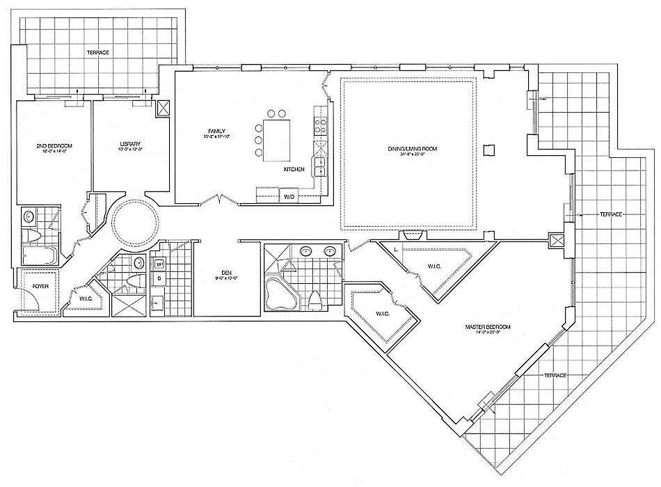 Kilgour Estate Floor Plans Toronto Condos 21 Burkebrook 2 Bedrooms Family Rm Library Den 2709 Sq Ft & Terraces Beckingham Layout 