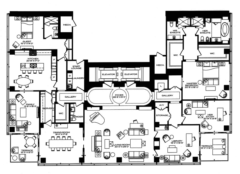 Four Seasons Luxury Condos Toronto 3 Bedroom Floor Plans 50 Yorkville Ave 4955 Square Feet 