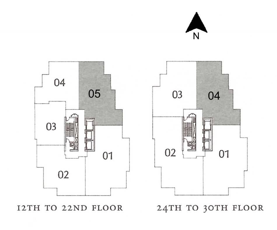 1 Bedford Rd Yorkville Annex Toronto Condos Floor Plans Map 2 Bedrooms Den 1664 Sq Ft Plus Balconies