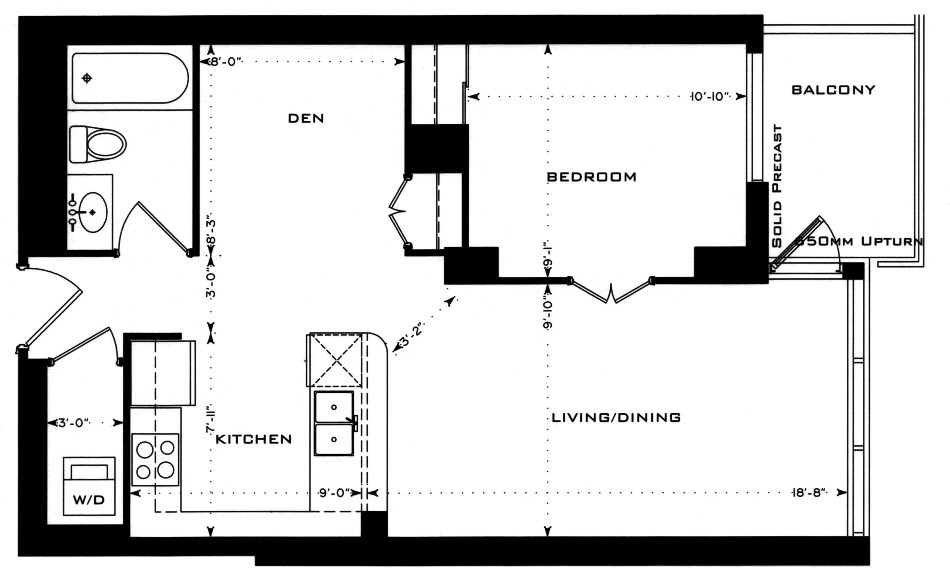 1 Bedford Rd Yorkville Annex Toronto Condos Floor Plans 1 Bedroom Den 631 Sq Ft Plus Balcony Victoria Boscariol Chestnut Park Real Estate Victor Layout 1 Bedford Rd Yorkville Annex Toronto Condos Floor Plans 1 Bedroom Den 631 Sq Ft Plus Balcony Victor Layout