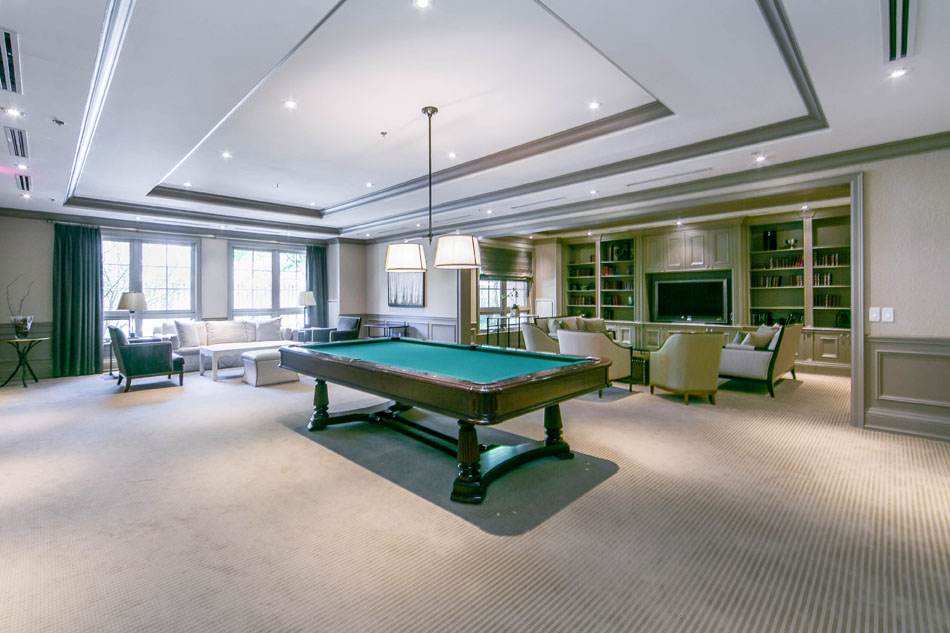 20 Burkebrook Place Toronto Kilgour Condos Billiards Room 