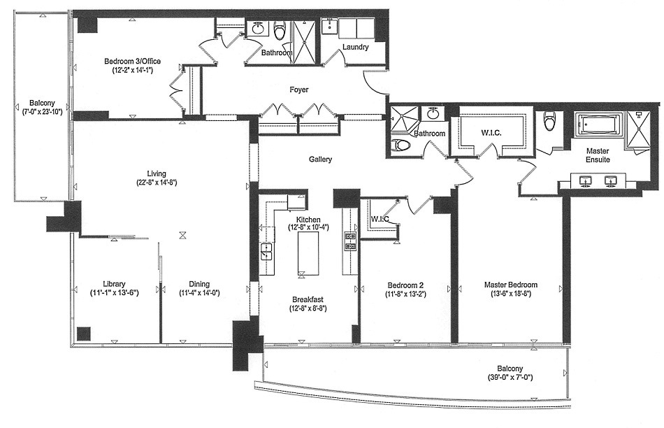 3 Bedrooms Floor Plans Florian Condos Yorkville Toronto 88 Davenport Rd 2637 Sq Ft 2 Balconies Southwest Exposure Victoria Boscariol Chestnut Park Real Estate 3 Bedrooms Floor Plans Florian Condos Yorkville Toronto 88 Davenport Rd 2637 Sq Ft 2 Balconies Southwest Exposure
