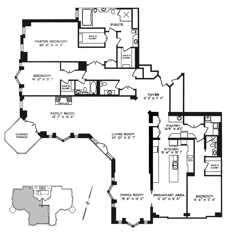22 St Thomas Street Toronto Floor Plans Windsor Arms Residences Yorkville Condos 3 Bedrooms Family Room 3800 Sq Ft Plus Terrace