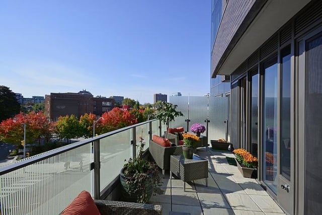 Downtown Toronto Condo Balcony Terrace Downsizing From A House