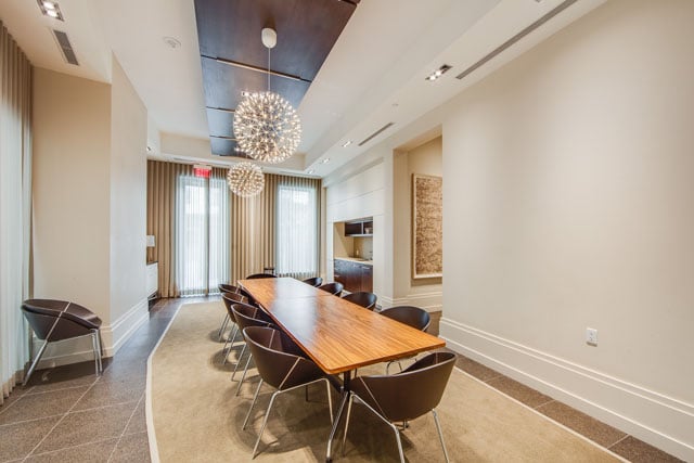 77 Charles St West Toronto Yorkville Luxury Condo Building Boardroom Bloor Bay St Corridor 