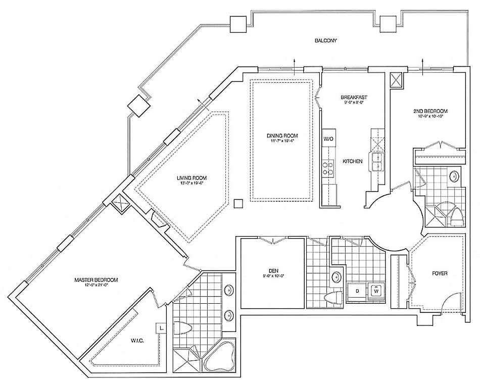 Kilgour Floor Plans Toronto Condos 21 Burkebrook 2 Bedroom Den Formal Dining Room 2000 Sq Ft & Balcony Milford Layoout