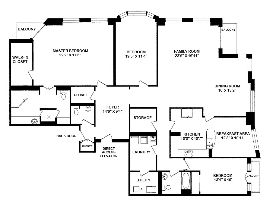 38 Avenue Rd Toronto Floor Plans Prince Arthur Condos Yorkville 3 Bedrooms Family Room 2650 Sq Ft Plus 3 Balconies