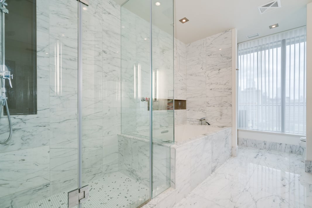  77 Charles St West Suite 1402 Primary Ensuite Bath Yorkville Luxury Condos Toronto