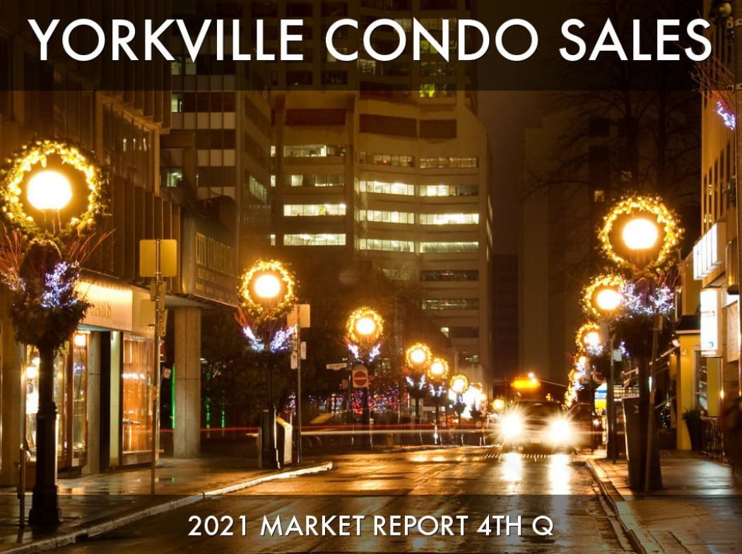 Yorkville Toronto Condos Sales By Building Address 2021 4th Quarter