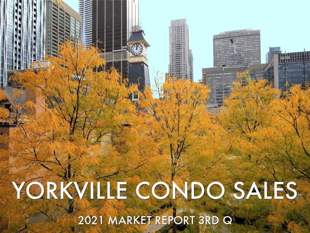 Yorkville Toronto Condo Sales By Building Address Sold Prices Per Square Foot 2021 Sales Market Report 3RD Q