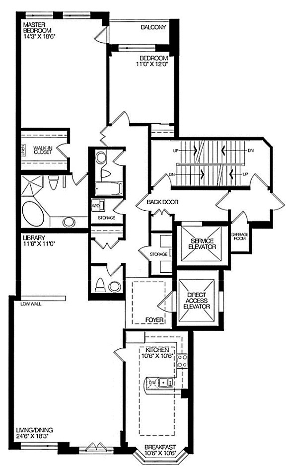 38 Avenue Rd Toronto Floor Plans Prince Arthur Condos Yorkville 2 Bedrooms Library 1940 Sq Ft Plus Balcony Suite U Layout