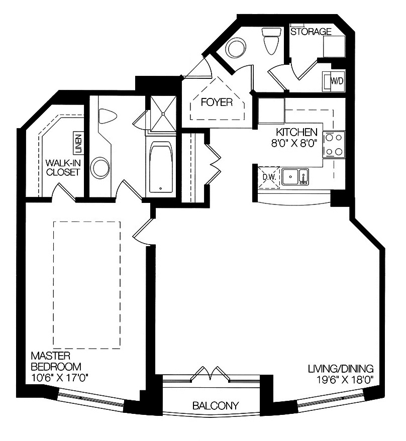 38 Avenue Rd Toronto Prince Arthur Condos Yorkville Floor Plans 1 Bedroom 930 Sq Ft Plus Balcony Suite E Layout