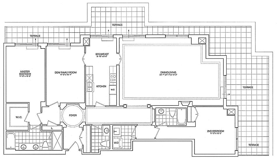 Kilgour Estate Penthouse Floor Plans Toronto Condos 20 Burkebook 2 Bedrooms Family Room 2018 Sq Ft Plus 2 Terraces Tamworth Layout 