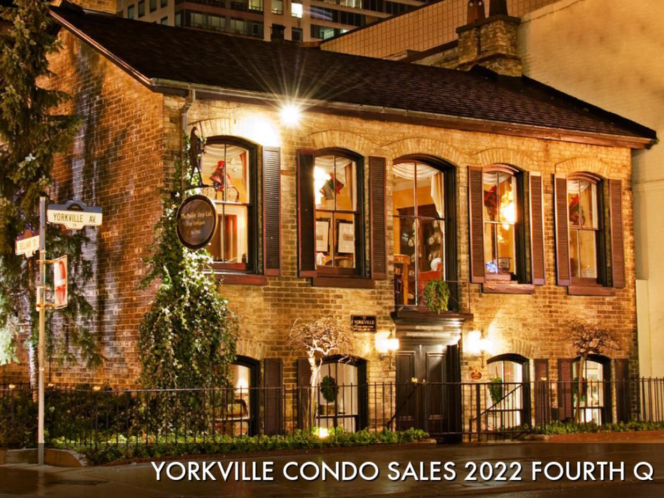 /2022 Yorkville Toronto Condos Sales Sold Prices Per Square Foot 4th Quarter