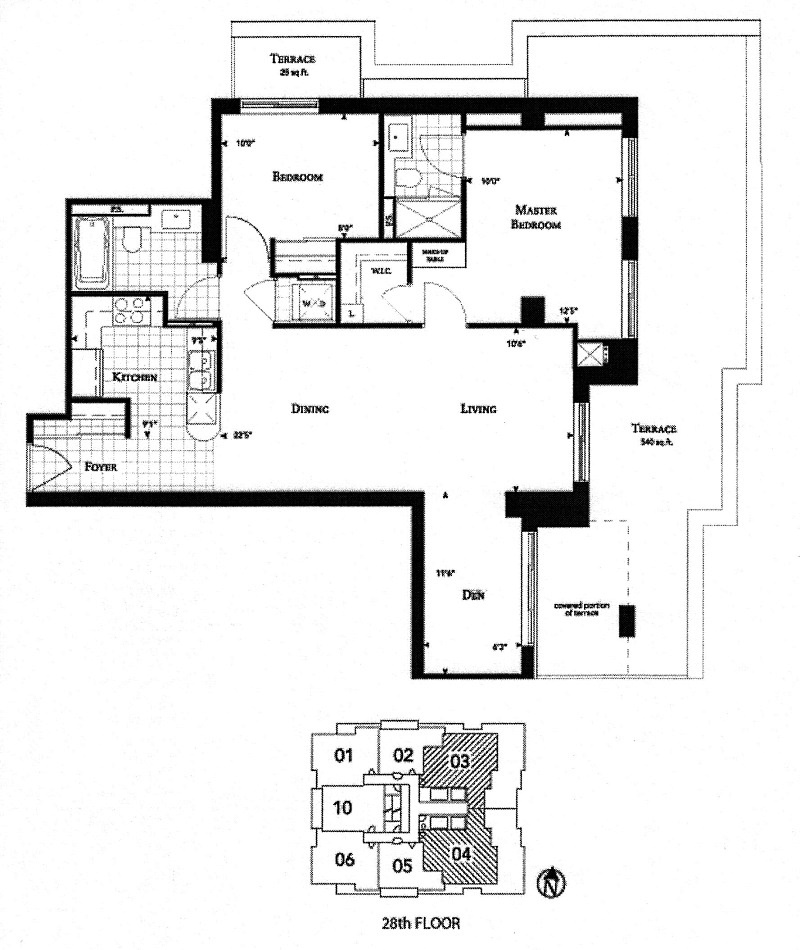 35 Balmuto St Toronto Floor Plans Yorkville Condos Uptown Residences 2 Bedrooms 1012 Sq Ft Plus Terrace & Balcony O'Sullivan Layout