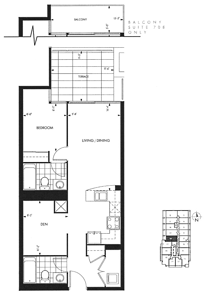 18 Yorkville Ave Toronto Floor Plans Annex Condos 1 Bedroom Den 672 Sq Ft Plus West Terrace Roxborough Layout 