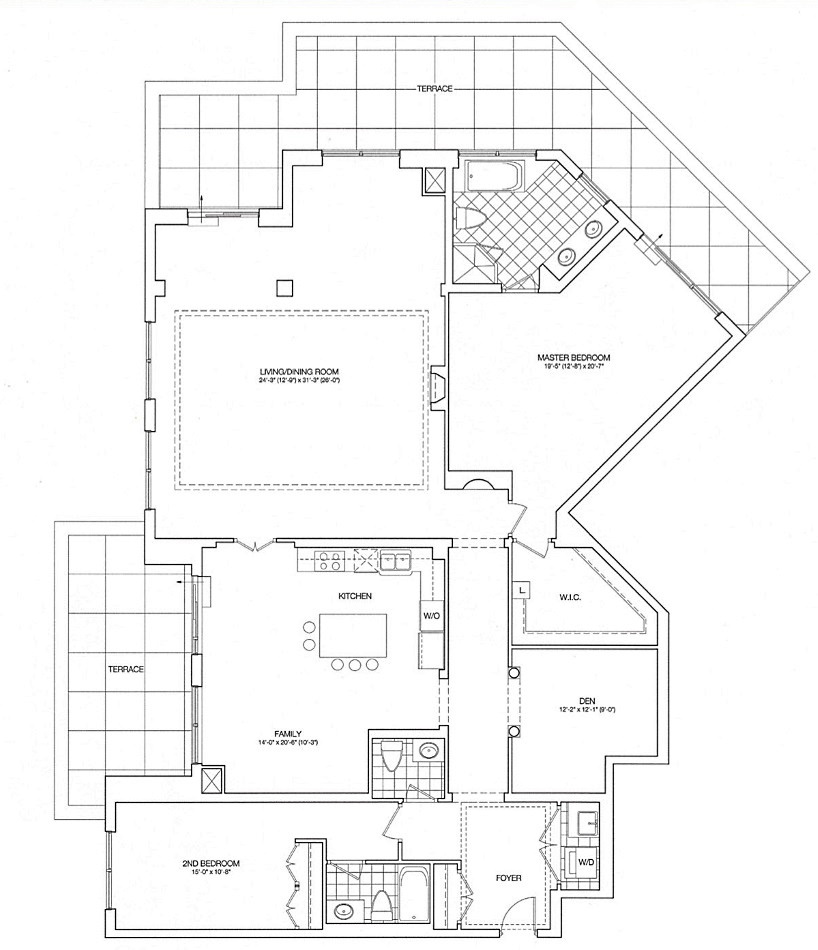 Kilgour Estate Floor Plans Toronto Condos 21 Burkebrook 2 Bedrooms Family Room Den 2630 Sq Ft & Terrace Vintage Layout