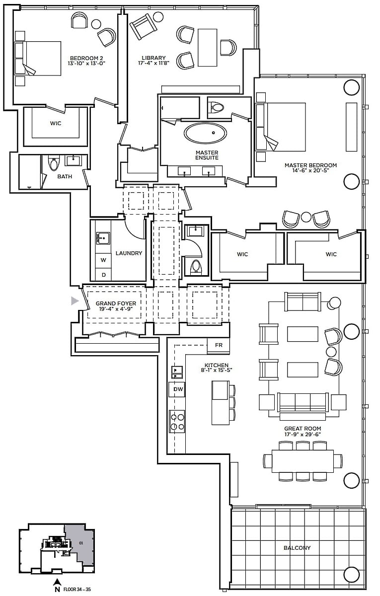 200 Cumberland St Toronto Floor Plans Yorkville Private Estates Condos 2 Bedrooms Library 2400 Sq Ft Plus Balcony