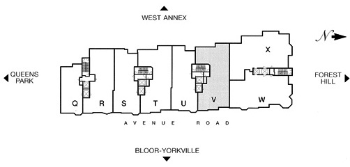 38 Avenue Rd Toronto Floor Plans Prince Arthur Condos Yorkville 3 Bedrooms Library 2330 Sq Ft Site Map Suite V Layout