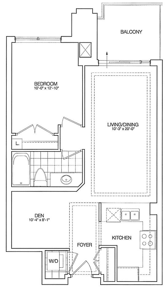 Kilgour Estate Floor Plans Toronto Condos 21 Burkebrook 1 Bedroom Den 694 Sq Ft Plus Balcony Berwick Layout