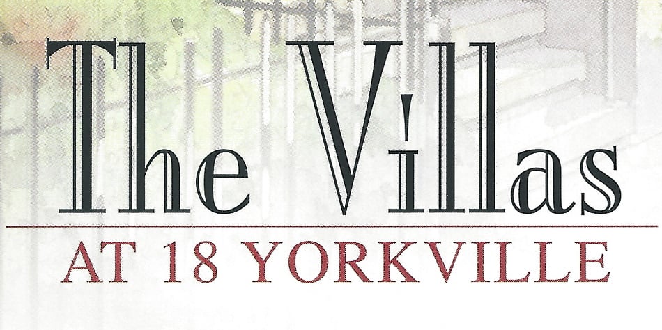 21 Scollard St Toronto Condos The Villas At 18 Yorkville 1 Bedroom Builders Floor Plans