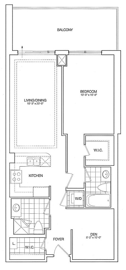 Kilgour Estate Floor Plans Toronto Condos 20 Burkebrook 1 Bedroom Den 899 Sq Ft Plus Balcony Portland Layout