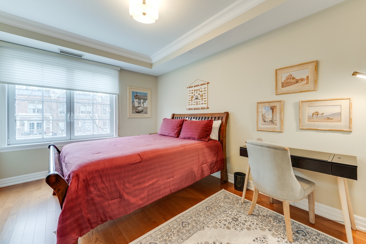 2nd Bedroom 21 Burkebrook Place Toronto Kilgour Townhouse Condos