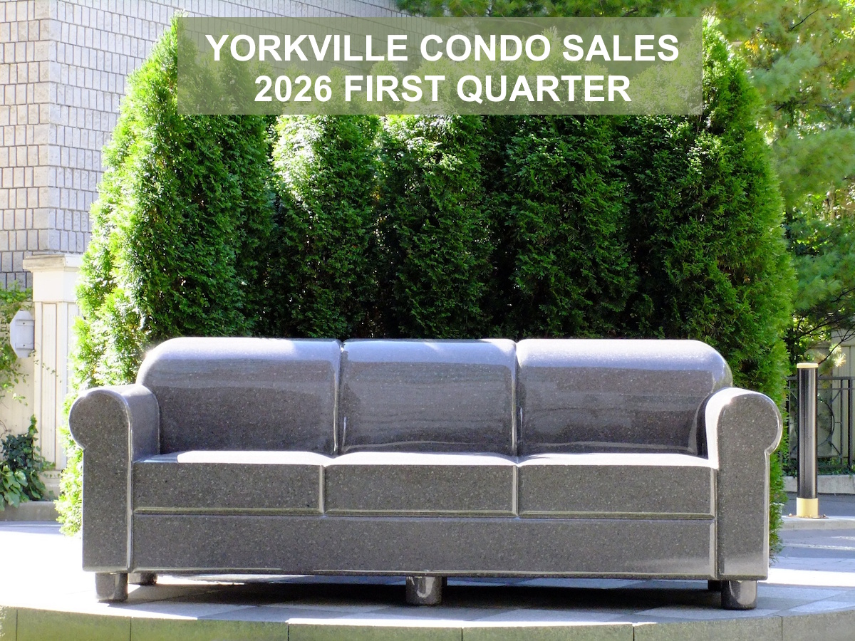 2026 Yorkville Toronto Condos Sales Sold Prices Per Square Foot First Quarter