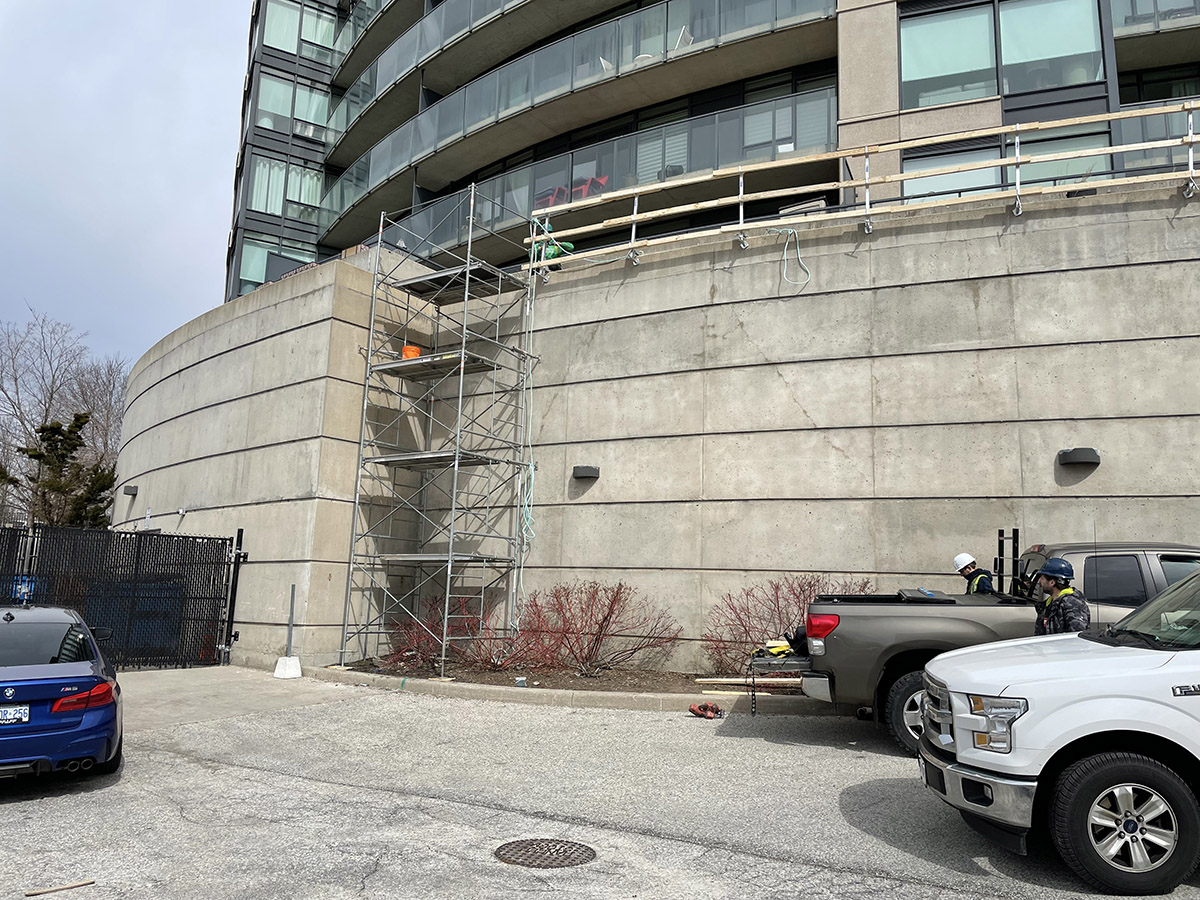 Private Condo Corp - Planter wall box restoration