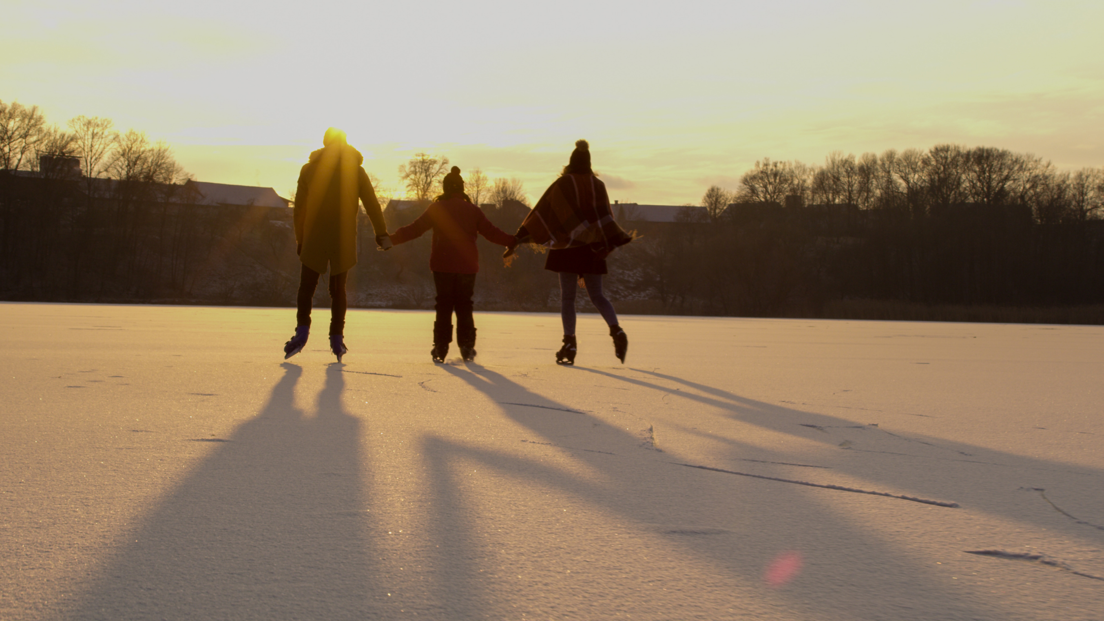 cottage lake skating