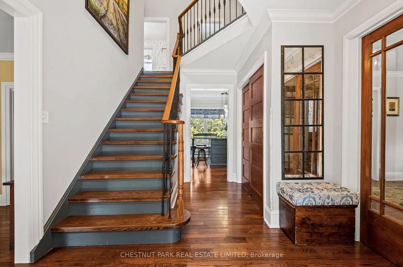 The Oshawa home features hardwood floors on the main floor.  Chestnut Park Real Estate Limited Brokerage photo