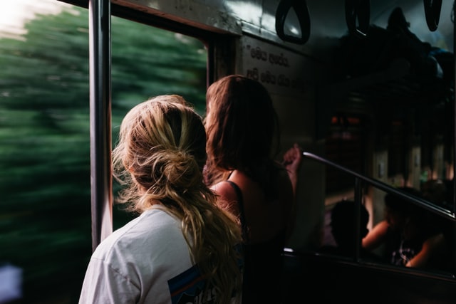 People on the bus.